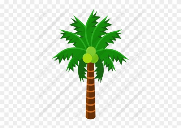 Мультяшная Пальма на прозрачном фоне