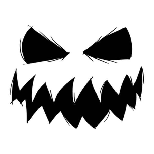 Злая улыбка без фона