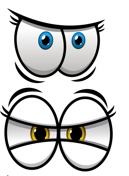 Прикольные мультяшные глаза