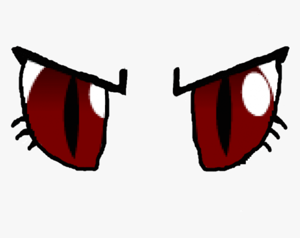 Красные глаза мультяшные