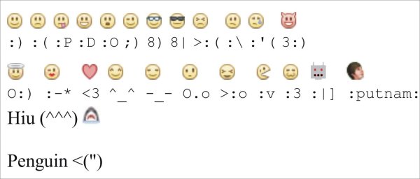 Смайлик поцелуя из символов