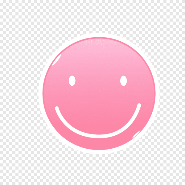 Розовый смайлик