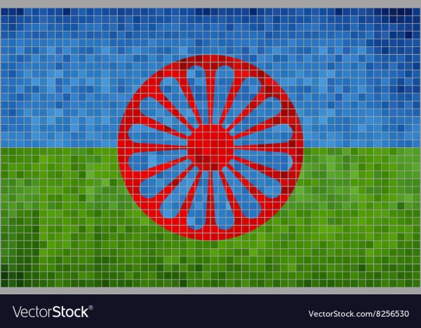 Флаг цыган вектор