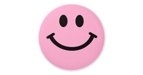 Розовый смайлик