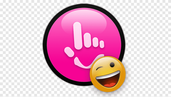 Розовый смайлик