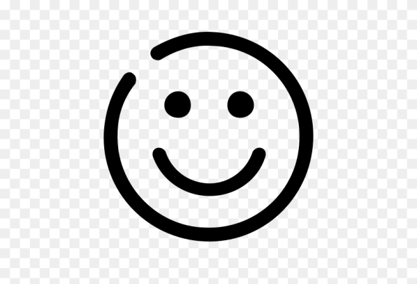 Подмигивающий смайлик черно белый