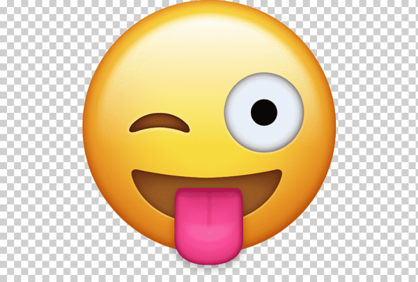 Грустный смайлик с языком