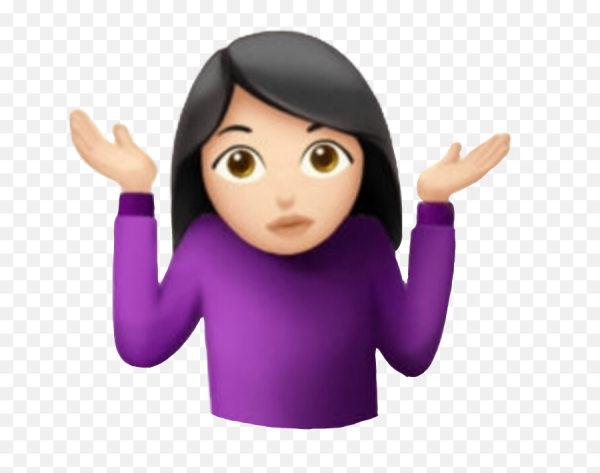 Эмодзи пожимание плечами