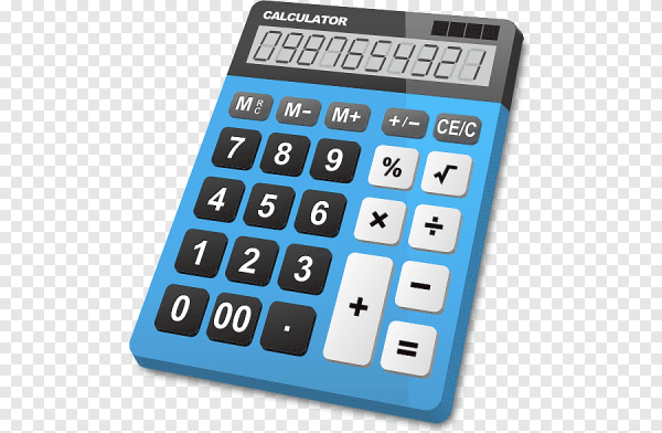 Калькулятор голубой