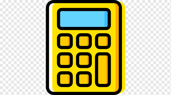 Калькулятор желтый