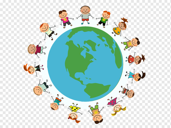 Человек на планете вектор