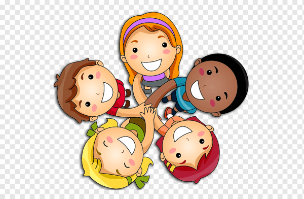 Дети в кругу мультяшные