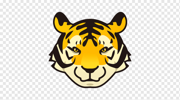 Голова тигра мультяшная