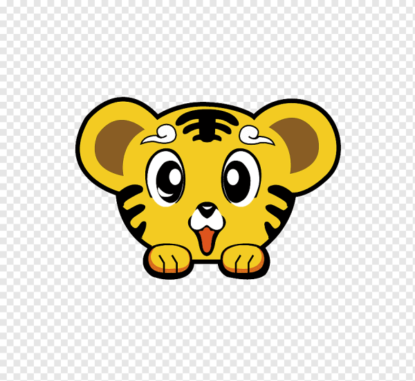 Голова тигренка