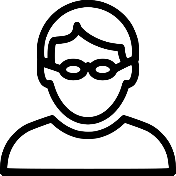 Значок лицо в очках