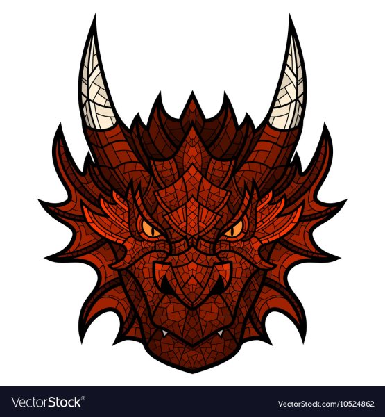 Лицо дракона вектор