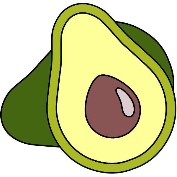 Наклейки "авокадо"