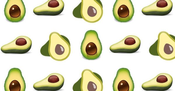 Кавайная мордашка авокадо