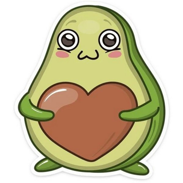 Стикеры ВК Авокадик