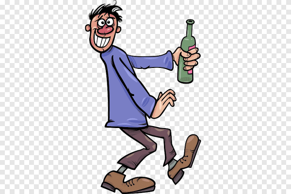 Смайлик с бутылкой