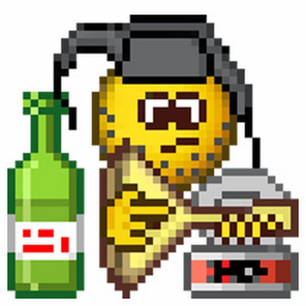 Алкоголик анимация