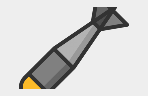 Мультяшная бомба ракета