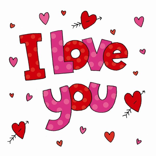 Открытки i Love you красивые