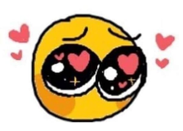 Милый смайлик с сердечками