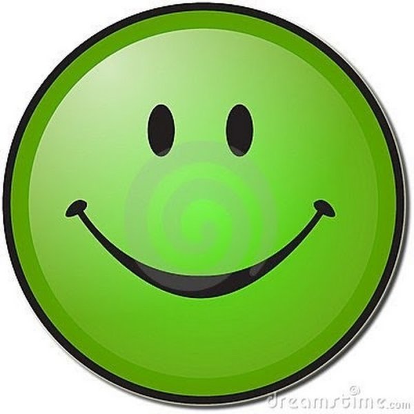 Смайлики зеленого цвета
