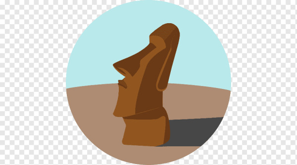 Статуя с острова Пасхи эмодзи