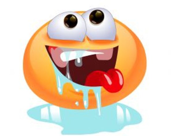 Смайлик облизывается