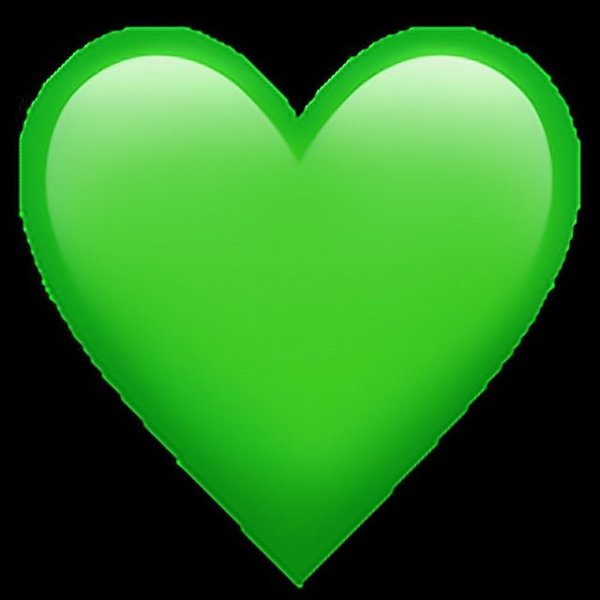 ЭМОДЖИ зеленое сердце