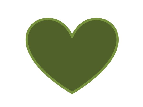 ЭМОДЖИ зеленое сердце