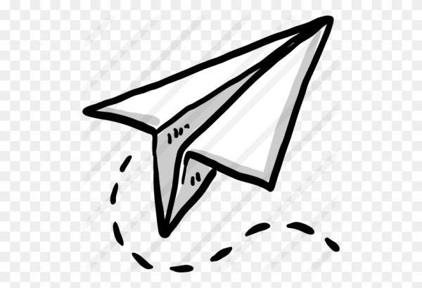 Бумажный самолетик иконка