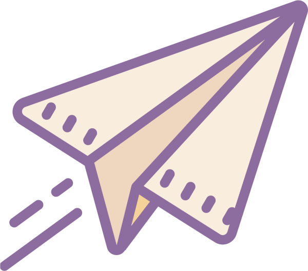 Смайл бумажный самолетик