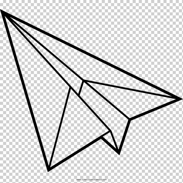 Бумажный самолетик эскиз