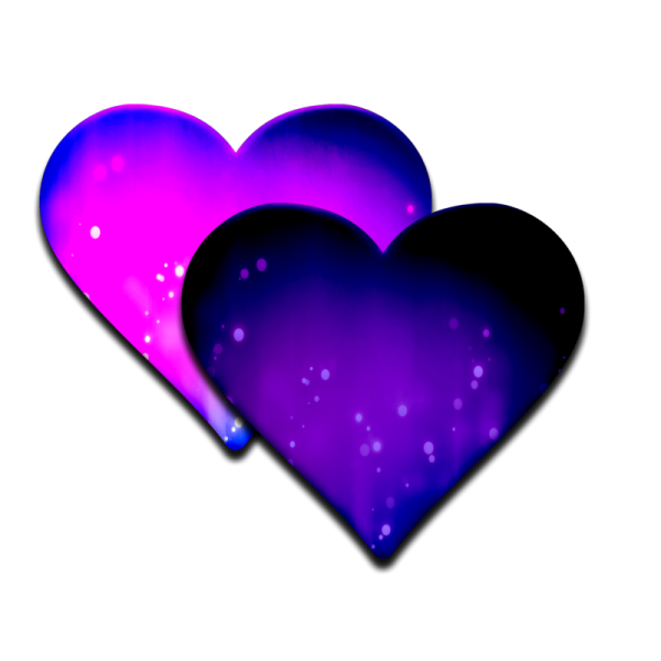 Фиолетовое сердце смайлик