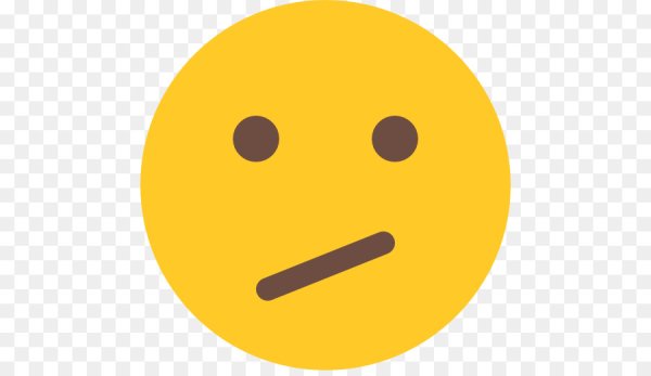 Смайл с прямым ртом