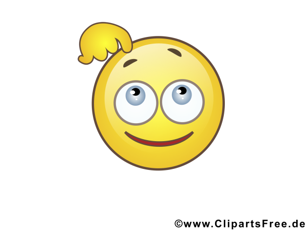 Смайлик чешет голову