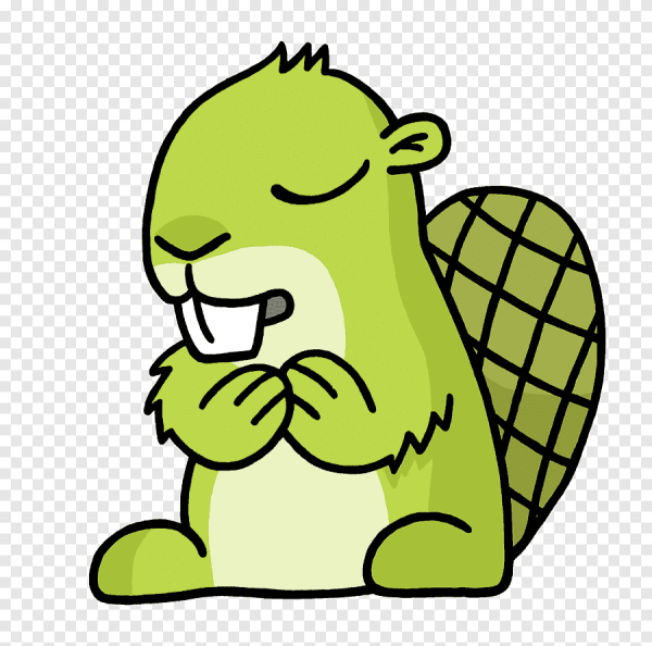 Зверек молится рисунок