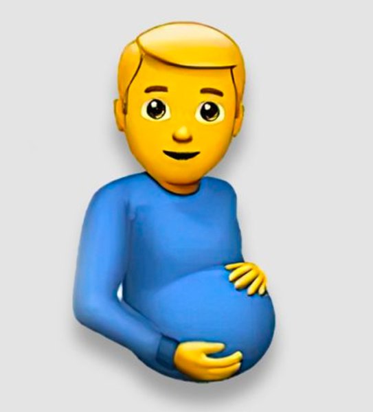 Беременный мужик смайлик