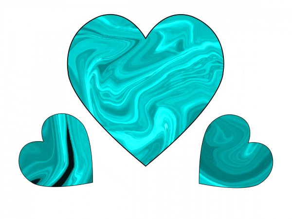 Бирюзовое сердечко