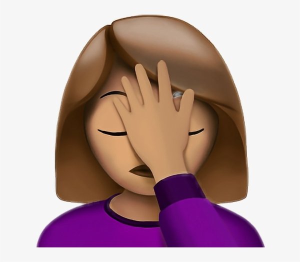Эмодзи facepalm