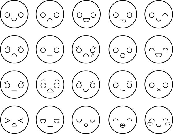 Смайлики для срисовки