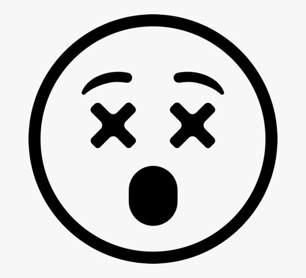 Смайл с глазами крестиками