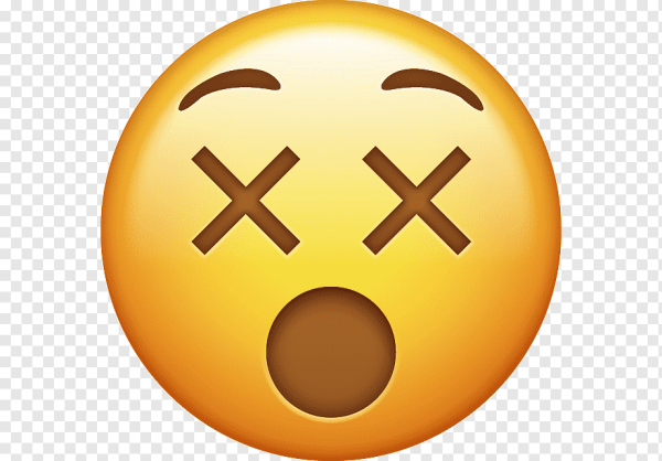 Убитый смайлик с улыбкой
