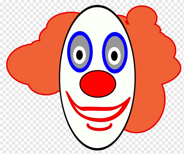 Лицо веселого клоуна