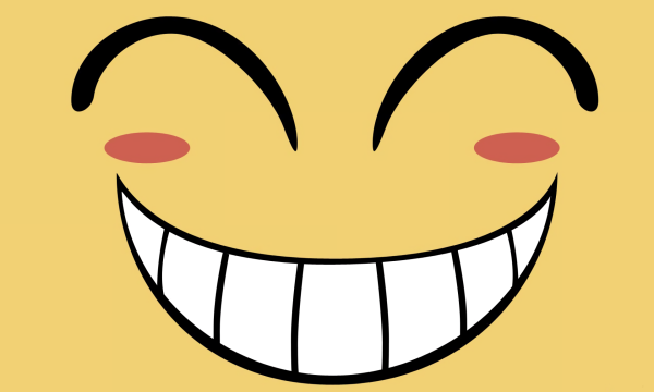Улыбка нарисованная