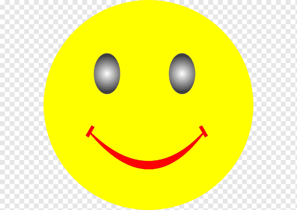 Желтый смайлик с улыбкой