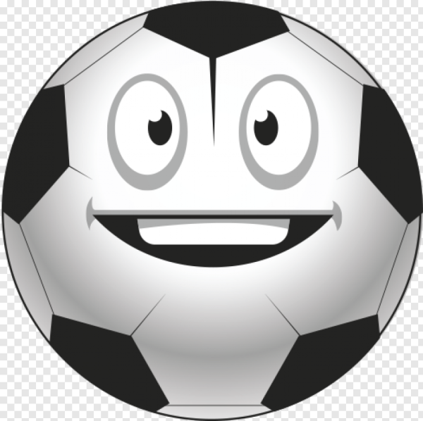 Мяч футбольный с улыбкой